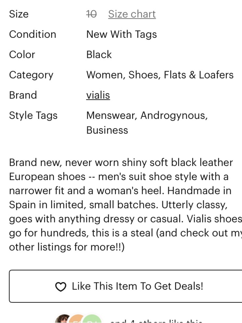 Black Leather Lace-Up Oxford Flats for Women - Picture 10 of 10